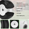 2PCS 13x6.50-6 Flat Free Tire and Wheel with 1/2" &