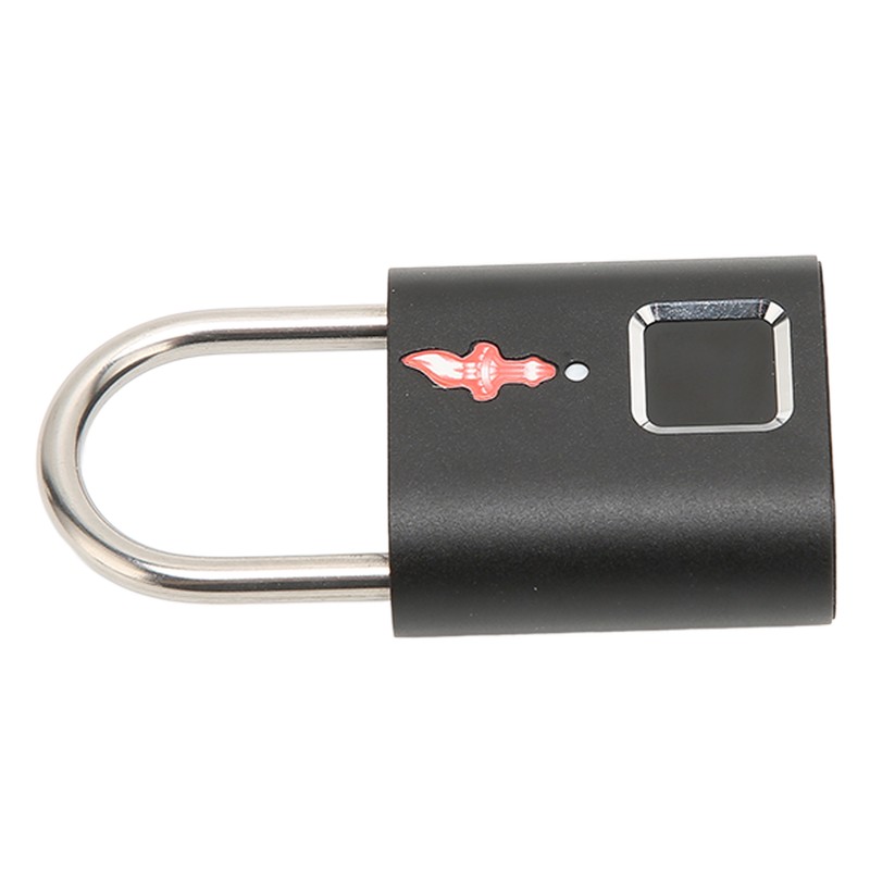 Fingerprint Padlock Biological Recognition Aluminium Alloy USB Rechargeable Support 10