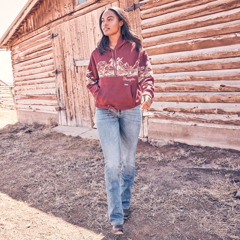 Wrangler Retro Mae Jeans elásticos de Tiro Medio para Mujer,