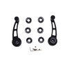 2 Sets SHLPDFM Window Crank Handle Black Billet Aluminum 4