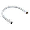 ODSUPPLIES 22mm x 3/4" 500mm Flexible Isolating Tap Hose WRAS - Silver Stainless Steel, Rubber - Compression Connector - Tap Connector - Plumbing Fitting - Hose/Pipe Fitting