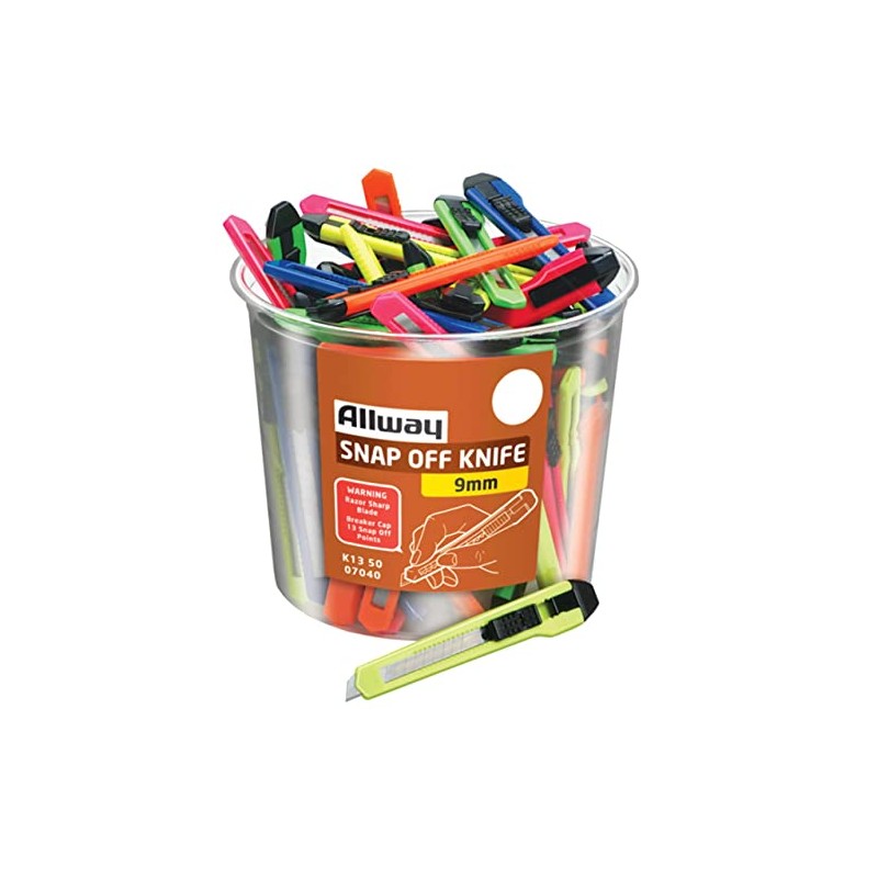 Allway 5 in. 13 Point Snap Knife Assorted 1 pk