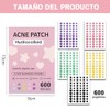600pcs Pimple Patches Pueden Absorber Secreción Parches Acne Calcomanías Puntos