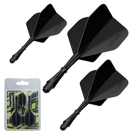 MageRabbit Darts Flying Dart Tips and Shafts, Professional Dart Game Accessory Pack, 3 Flying Dart Tips and Shafts, 3 Colours (Black)