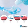 miradent Tong-Clin De Luxe Tongue Cleaner Blue Transparent Pack of