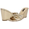 Nine West Women's Nikhil Wedge Sandal, Gold 788, 10