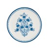 Mud Pie 8" Dia Print Salad Plate, Blue