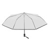 Compact Umbrella Black Transparent Automatic Design Sturdy Structure Travel Umbrella