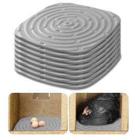8 Pack Washable Chicken Nest Pads, Washable Sponges Nesting Box Liners, Chicken Bedding for Coop, Chicken Nesting Box Pads, Nesting Pads, Chicken Laying Eggs Boxes, Chicken Coop Accessories (Gray)