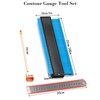 Contour Gauge, Plastic Outline Profile Shape Contour Duplications Guage Duplicator