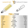 Lacnooe E11 LED Bulb Dimmable,JDE11 120V 75W Halogen Candelabra Bulbs