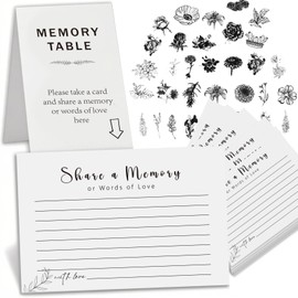 Murrilome Share a Memory Cards – 30PCS Memory Card for Celebration of Life, Graduation, Wedding, Retirement, Going Away Party and Funeral Keepsake (4" x 6")