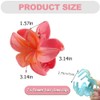 IONPSHG 8PCS Hawaiian Plumeria Hair Clips Tropical Flower Hairpin Cute