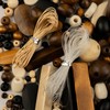 John Bead 90g Craft Beads Natural/Black/Brown/Dark Brown Wood Beads with