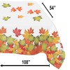 6 Disposable Thanksgiving Leaves Tablecloths 54" X 108" Rectangle Fall
