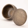 Marui Pottery MR-3-3532 Iga Ware Hechamon, 1 Piece, Black Persimmon