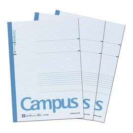 Kokuyo No-203BX3 Notebook, Campus Notebook, A4, B Rule, Pack of 3