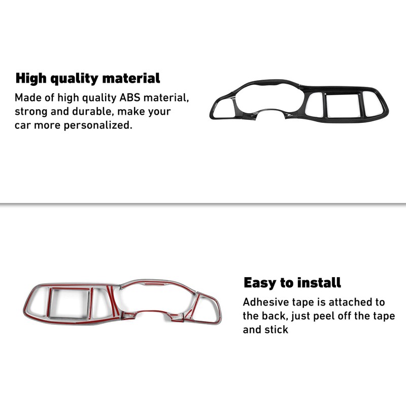Linskip Dash Board Cover Trim Compatible with Dodge Challenger 2015-2023,