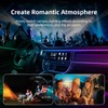 Wireless APP Control Car-Ambient-Lighting-Kit,256 RGB Colors DIY Modes Acrylic Interior