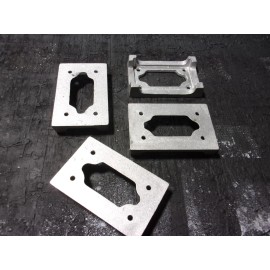 Ben Douglas Foundry .com 4x6 Post Base Column Base Plinth Heavy Duty Aluminum  Free Shipping Package of 4