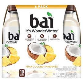 Bai, Wonder Water Puna Coconut Pineapple, 84 Fl Oz