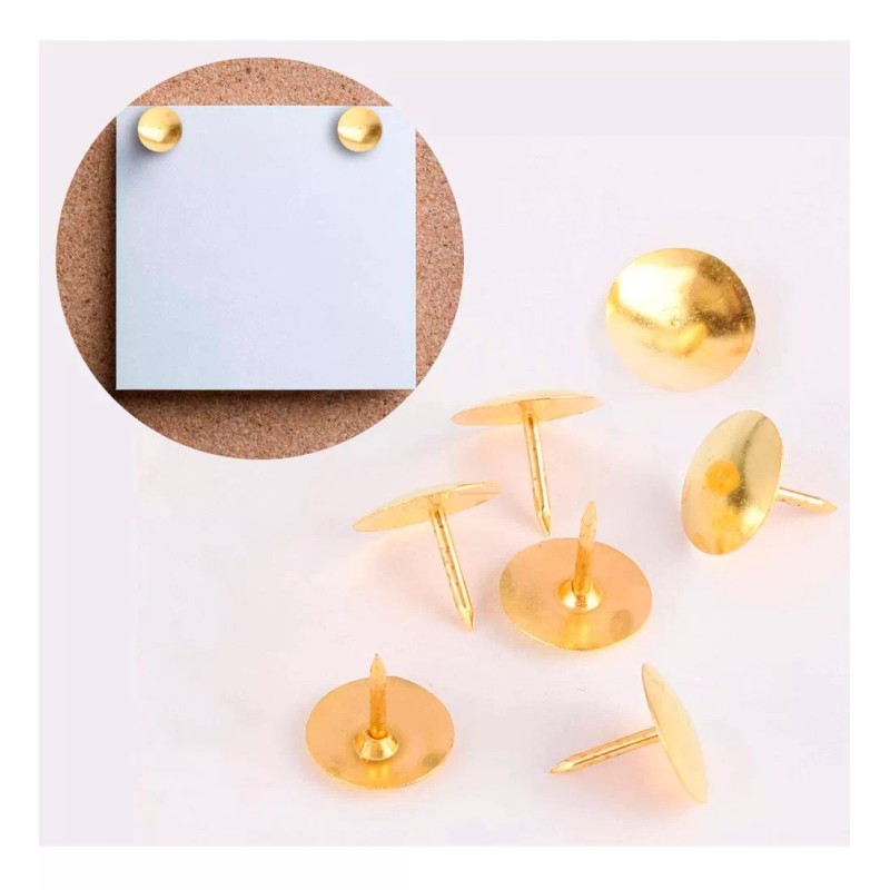 Lomarey 960 Tachuelas Chinchetas Doradas Metal Pizarron Corcho Pines