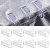 LUTER 8pcs Plastic Tablecloth Clips, Transparent Picnic Tablecloth Clips Table Cloth Holder Table Cover