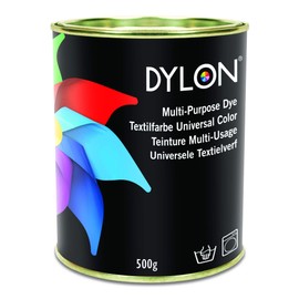Dylon Ebony Black Multi-Purpose Dye 500g Tin