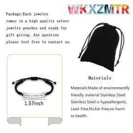 WKXZMTR Religious Bible Verse Scripture Quotes Braided Bracelet Faith Christian Bible Verses Bracelet God Bracelet Gift Idea for Men (I can do Br)