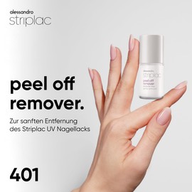 alessandro Striplac Peel Off Remover - Sanftes Entfernen Unserer UV Colours - Schonende Abziehtechnologie ohne Aceton - Spezial-Nagellackentferner - Vegan - 6,5ml