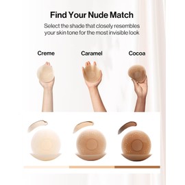 Ubras - Fundas para pezones para mujer, reutilizable, transpirable, invisible, calcomanía, de silicona, con funda de viaje
