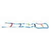 Kids Rope Ladder 6.6ft 6 Steps Colorful Climbing Rope Ladder