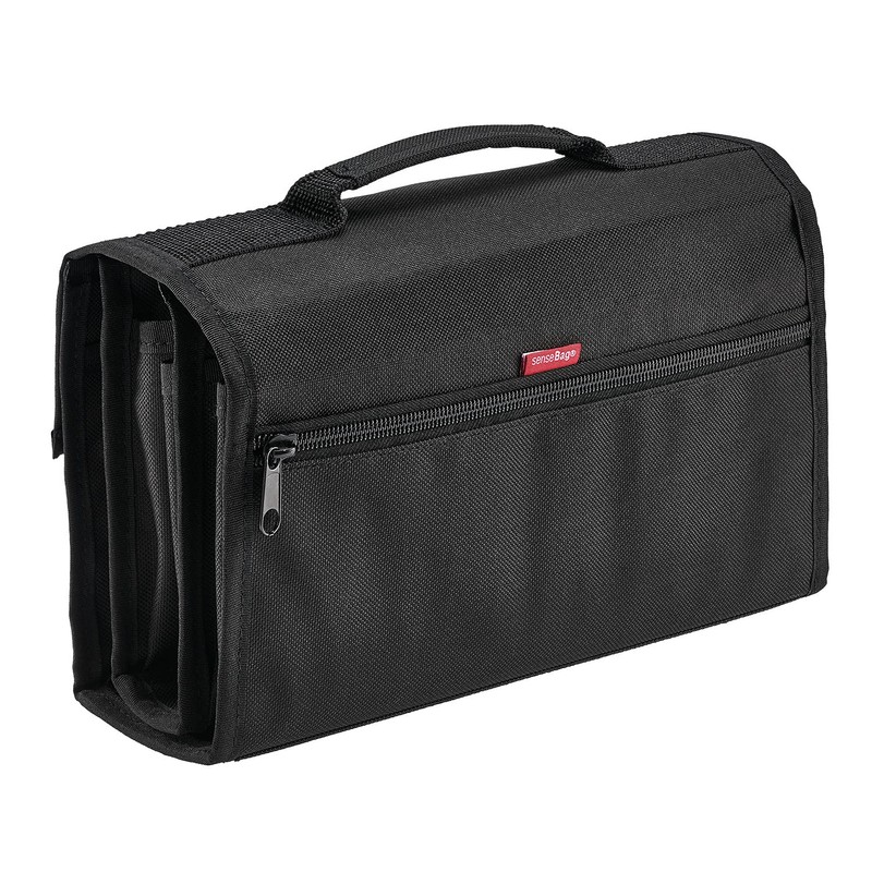 transotype senseBag Wallet, schwarze Tasche für bis zu 72 Marker,