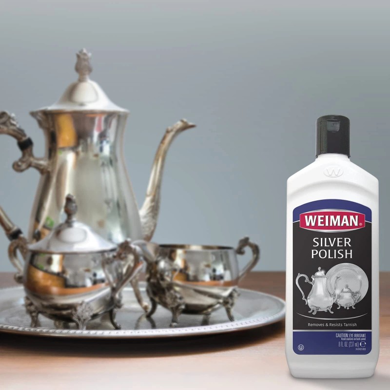 Weiman Silver Polish Cleaner Long Lasting Shine Anti Tarnish Formula