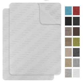 EMORBALS 2Pcs 8 * 11Inch Couch Patches Repair Fabric, Self-Adhesive Couch Repair Patch with Strong Glue, Repair Patch for Sofa, Tote Bags, Car Seats, Furniture,Etc(White)