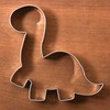 LILIAO 4.5" Brontosaurus Cookie Cutter Dinosaur Sandwich Cutters, Stainless Steel