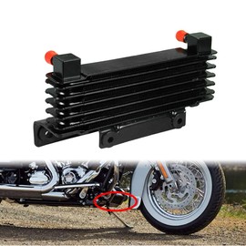 HDBUBALUS Motorcycle Oil Cooler Radiator Fit for Harley Touring Road King Road Electra Street Glide FLHR FLHTC 2009-2016