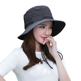 Bucket Hat with String Safari Cap Women Men Sun Hat Breathable Summer Hats Foldable Fishing Hat with Neck Flap UV Protection Hat Wide Brim Summer Beach Hat Adjustable Hiking Hat with Chin Strap