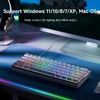 KEMOVE K61SE Gaming Mechanical Keyboard, 60 Percent Wired RGB Backlit