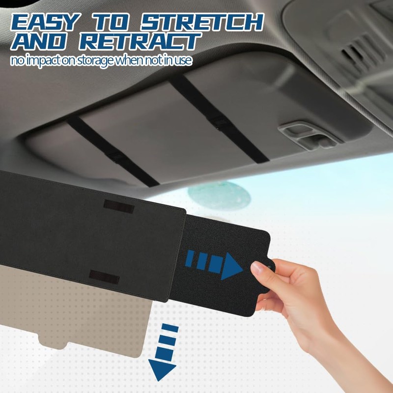 Sun Visor Extender for Car, Polarized Car Visor Extender with