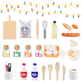 Gnome Accessories, Miniature Gnome Fairy Lights, Gnome Door Accessories, Gnome Mini Baking Set, Christmas Gnome Pranks Gnome House Accessory Set, Gnome Accessories, Dollhouse Accessories, Christmas 1