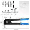 Speder 136pcs Rivet Nut Tool Kit Rivnut Tool Nut Rivet