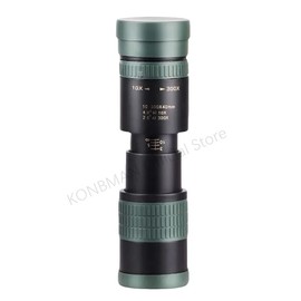 10-300x Monocular Telescope 30mm BAK-4 Roof Prism HD Zoom for Outdoor