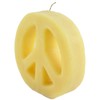 Candlestock Handmade Dripless Beeswax Peace Sign Candle