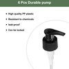 sourcing map 6Pcs Liter Pump Dispenser, 28/410 Universal Shampoo Container