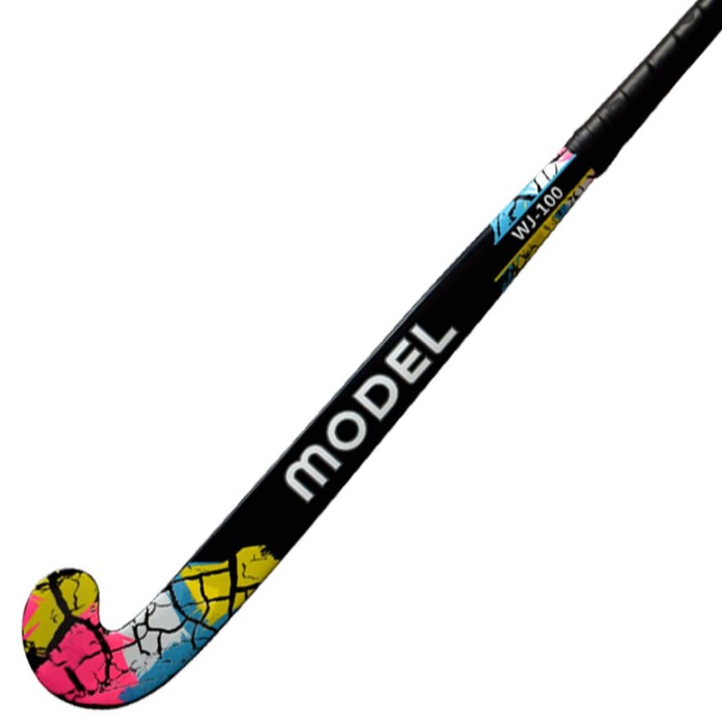 MODEL Junior Hockey Stick Wooden Glass Fiber Reinforced 33"