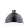 Kichler 52153BK Zailey Pendant, 1-Light 150 Watts, Black