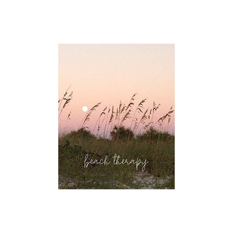 Beach Therapy: 8x10 Lined Notebook