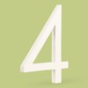 HASWARE Floating House Number 6 inch Stylish Door Numbers Alphabet