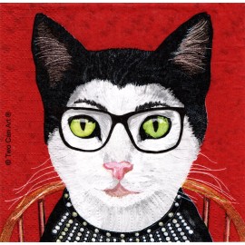 (2) Two Paper Beverage Napkins for Decoupage/Mixe